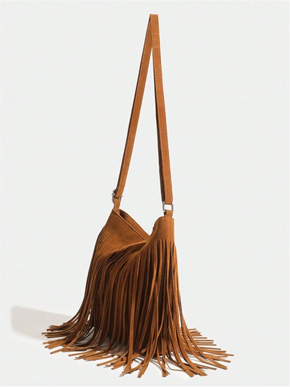 Women's Fringe Bags Adjustable Strap Tassel Crossbody Bags Hippie Western Purse - Picture 2 of 6